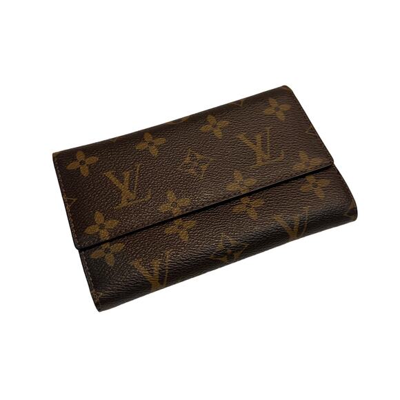 Louis Vuitton Women's Brown Monogram Portefeuille Sarah Bi-fold Wallet - Picture 1 of 11